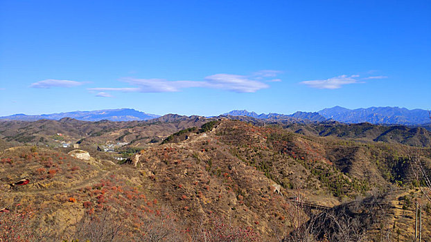 古北口长城,秋天