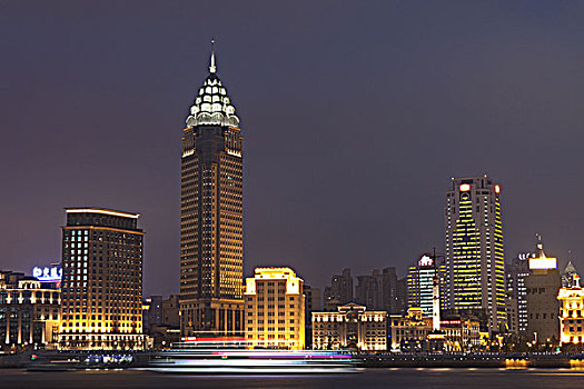上海外滩的夜景