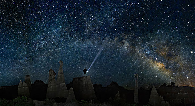 元谋土林星空银河夜景