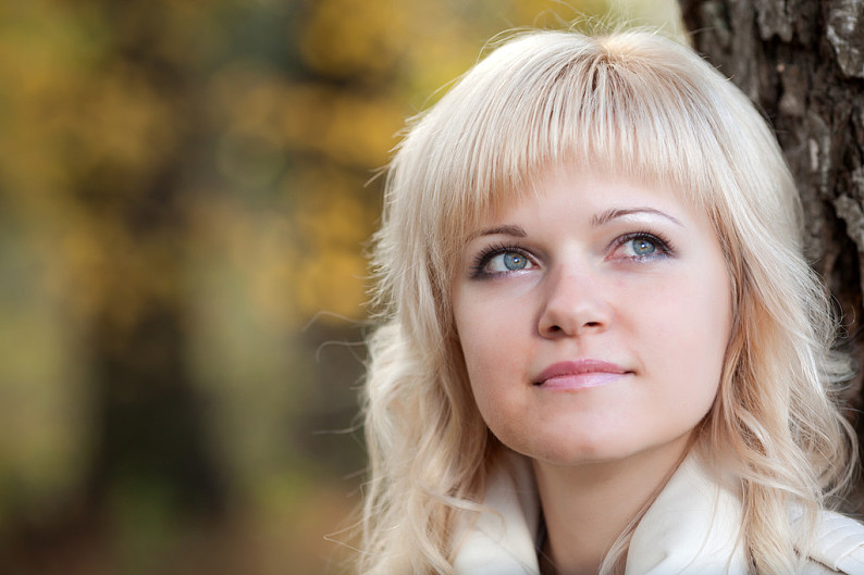 脸,美女,人,蓝眼睛,金发_高清图片_全景视觉