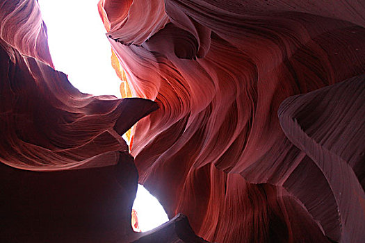 羚羊峡谷,红砂岩,岩石,纹理,峡谷,山谷,亚利桑那州,北美洲,美国,自然,风景,阳光,日出,蓝天,全景,文化,景点,旅游