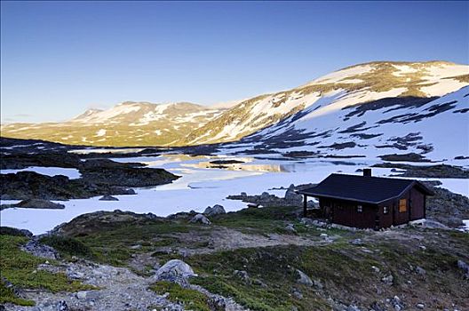 小屋,挪威,斯堪的纳维亚,欧洲