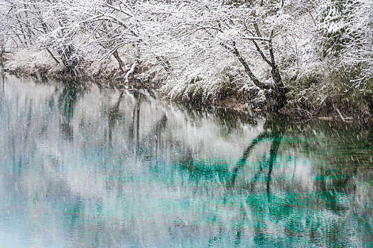 九寨沟雪景