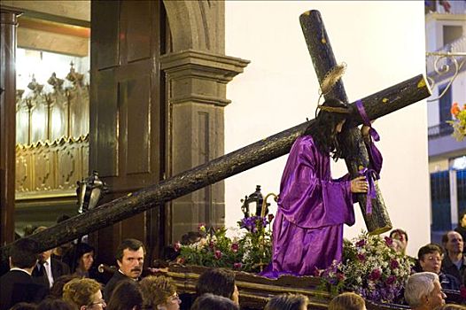 耶稣受难日,队列,马德拉岛,葡萄牙
