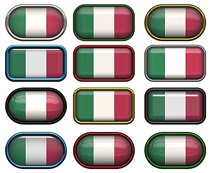 扣,旗帜,意大利