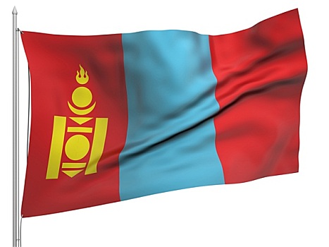 飞,旗帜,蒙古,国家