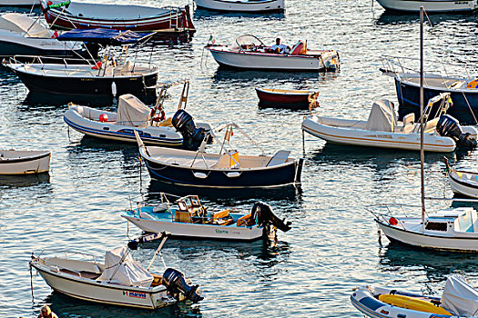 渔船,充气物,海中,利古里亚,意大利,欧洲