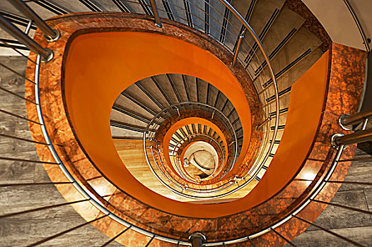 楼梯,巴伐利亚,德国,欧洲