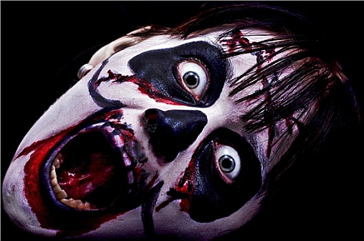 墙壁影子,争斗好莱坞影城好莱坞影城秃头滑稽,舞者,演奏,魔鬼小女孩