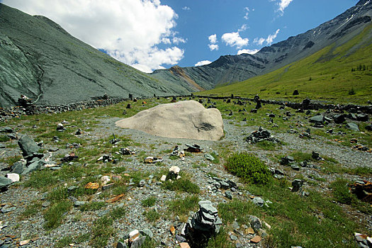 山景,高地,山峰,峡谷,山谷,石头,斜坡