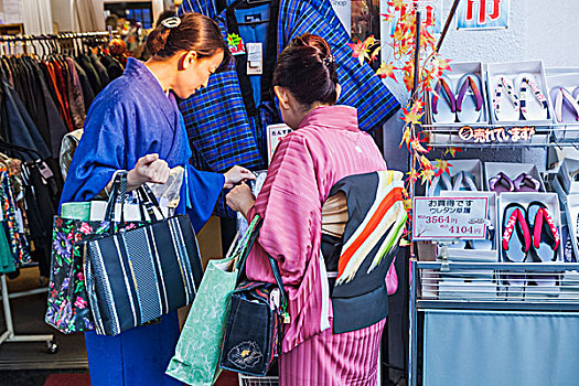 日本,本州,东京,浅草,女性,和服,买,传统,袜子