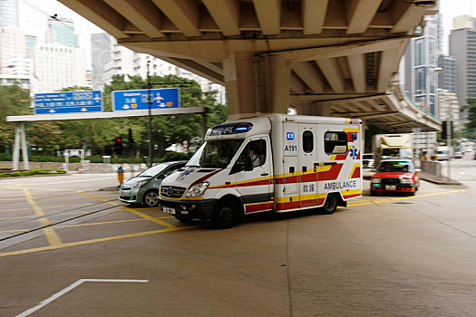 香港,车,救护车