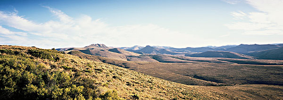 风景,靠近,斑马山国家公园,东开普省,南非