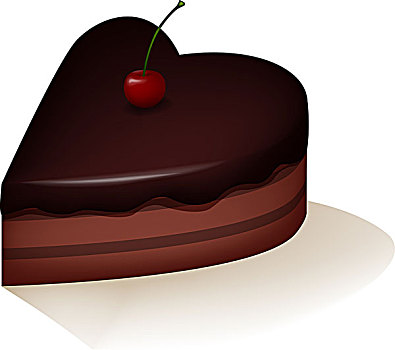 巧克力蛋糕,樱桃