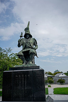 名古屋城的幕府雕塑