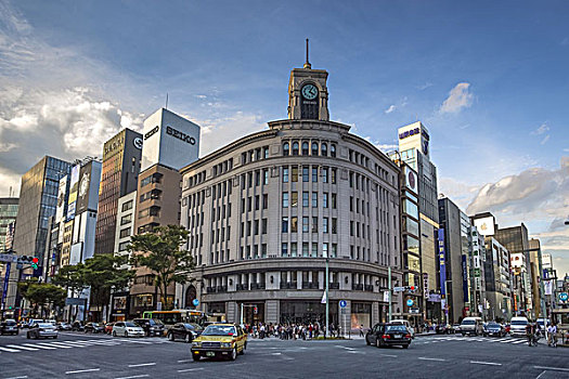 百货公司,银座,地区,东京