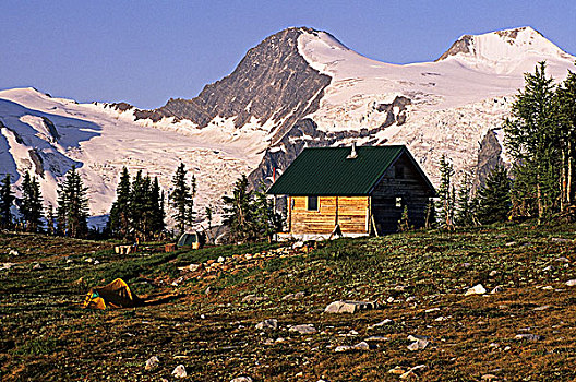 小屋,普契尔山脉,不列颠哥伦比亚省,加拿大