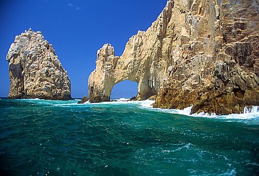 岩石构造,海洋,卡波圣卢卡斯,北下加利福尼亚州,墨西哥