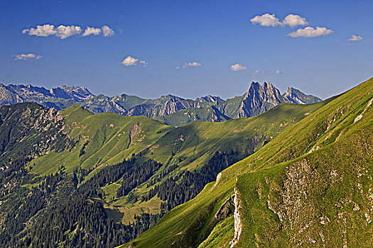 德国,巴伐利亚,阿尔卑斯山,大,2258米