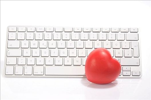 电脑键盘,心形