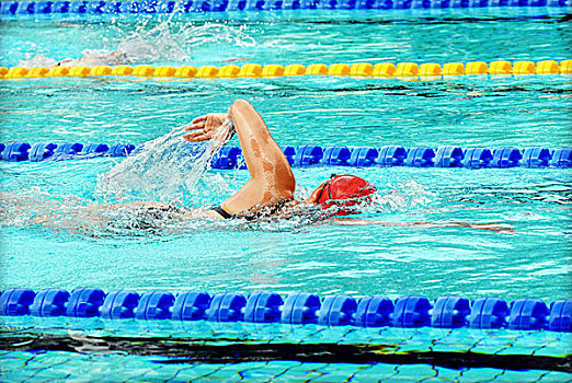 男人,游泳,竞争