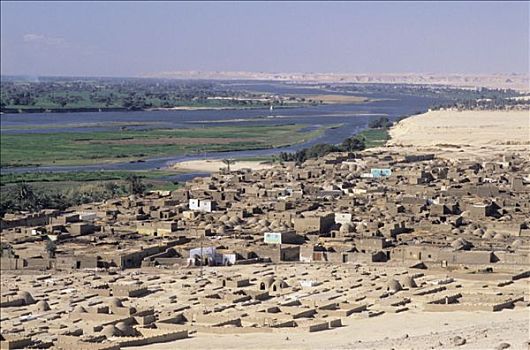 埃及,山谷,乡村,靠近,地区,河