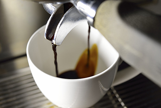 咖啡杯,咖啡机,制作,咖啡,咖啡馆