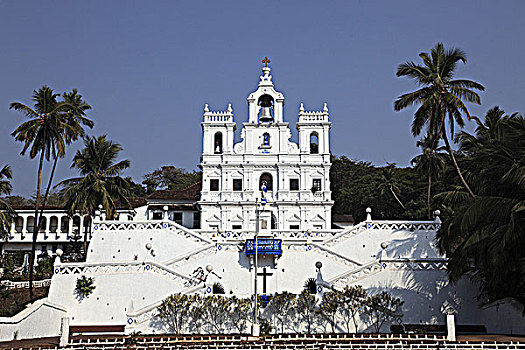 印度,果阿,帕那吉,圣母大教堂