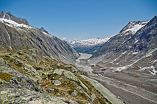 阿尔卑斯山,冰河,湖,伯恩高地,瑞士
