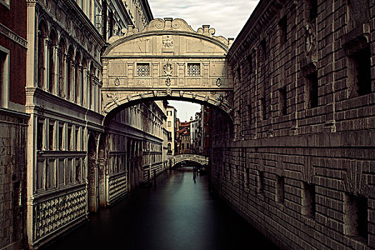 叹息桥,上方,运河,威尼斯,意大利