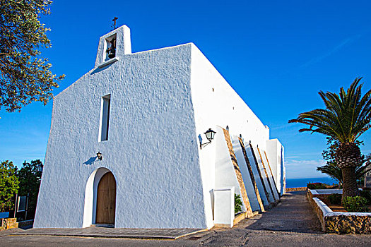 伊比萨岛,教堂,圣荷塞,巴利阿里群岛,西班牙