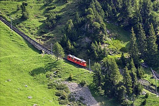 百分比,倾斜,齿轨铁路,世界,铁路,攀升,皮拉图斯,靠近,瑞士,欧洲