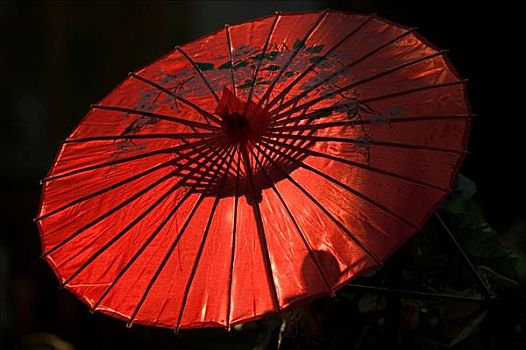 红色,伞,上海,中国,亚洲