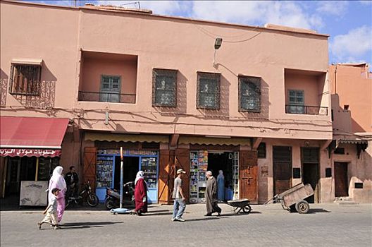 街景,玛拉喀什,摩洛哥,非洲