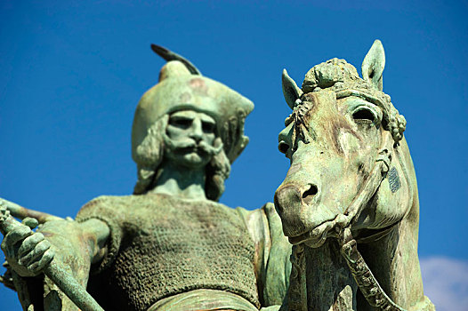 骑马雕像,英雄,广场,布达佩斯,匈牙利,欧洲