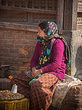尼泊尔小贩