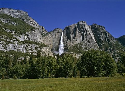 优胜美地,瀑布,优胜美地山谷,优胜美地国家公园,加利福尼亚,美国