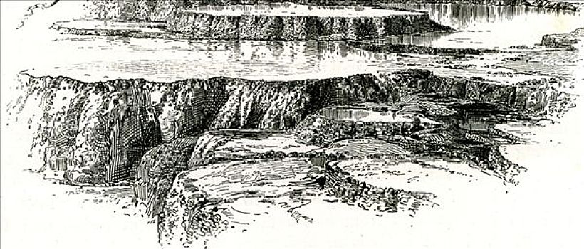 猛玛温泉,黄石国家公园,怀俄明,美国,1891年