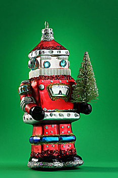 机器人,圣诞老人,圣诞饰物