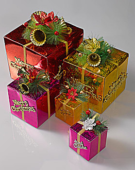 一组圣诞礼盒