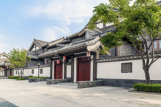 新中式居民庭院建筑