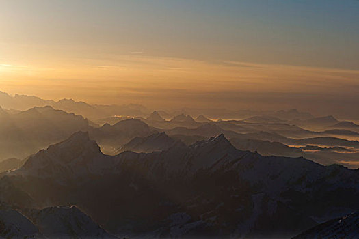 山,山麓,阿尔卑斯山,阿彭策尔,瑞士,欧洲