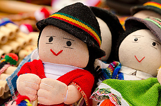 厄瓜多尔,基多,区域,工艺品,市场,传统,手工制作,纺织品,娃娃,特色,高地,服饰