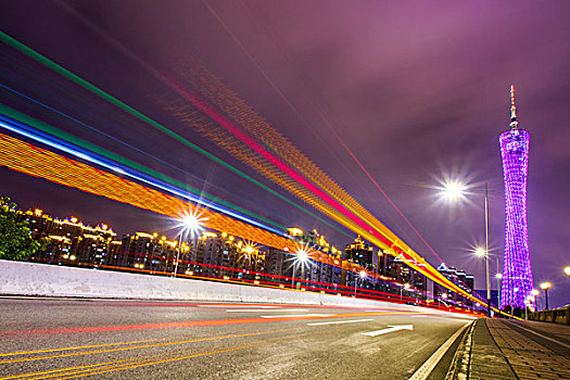 广州市商业圈夜景