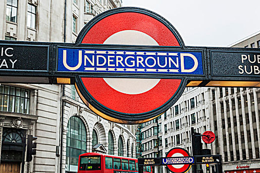 英格兰,伦敦,伦敦地铁标志