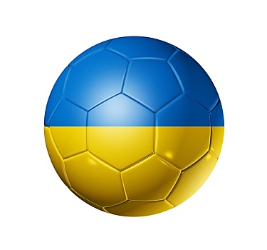足球,球,乌克兰,旗帜