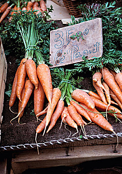 胡萝卜,市场,普罗旺斯
