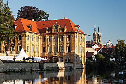 别墅,班贝格,大教堂,上弗兰科尼亚,弗兰克尼亚,巴伐利亚,德国,欧洲