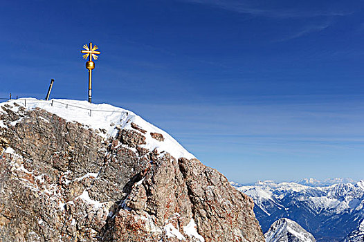 山,楚格峰,2009年,山峦,韦尔登费尔斯,上巴伐利亚,巴伐利亚,德国,欧洲
