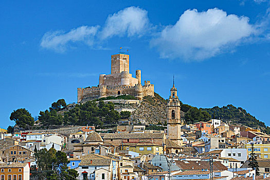 西班牙,区域,瓦伦西亚,省,阿利坎特,城堡,教堂